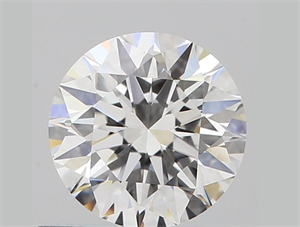 Picture of Natural Diamond 0.55 Carats, Round with Excellent Cut, G Color, VVS1 Clarity and Certified by GIA