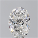 Natural Diamond 3.01 Carats, Oval with  Cut, D Color, SI1 Clarity and Certified by GIA