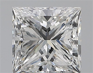 Picture of Natural Diamond 1.20 Carats, Princess with  Cut, F Color, VS2 Clarity and Certified by GIA