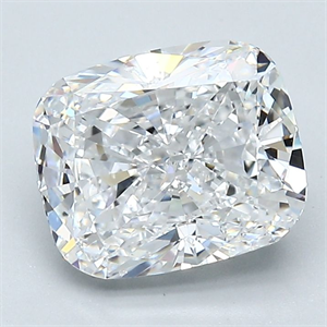 Picture of Natural Diamond 2.72 Carats, Cushion with  Cut, D Color, SI1 Clarity and Certified by GIA