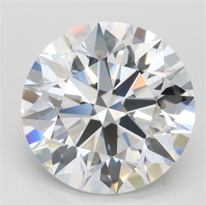 Picture of Lab Grown Diamond 4.01 Carats, Round with Ideal Cut, D Color, VVS1 Clarity and Certified by IGI
