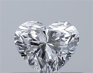 Picture of Natural Diamond 0.31 Carats, Heart with  Cut, D Color, VS2 Clarity and Certified by GIA