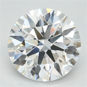 Picture of Lab Grown Diamond 3.09 Carats, Round with Ideal Cut, D Color, IF Clarity and Certified by IGI