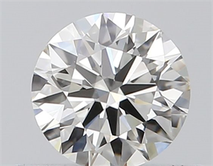 Picture of Natural Diamond 0.42 Carats, Round with Excellent Cut, H Color, VVS1 Clarity and Certified by GIA