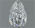 Natural Diamond 0.50 Carats, Pear with  Cut, F Color, VVS1 Clarity and Certified by GIA