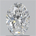 Natural Diamond 1.01 Carats, Oval with  Cut, D Color, SI1 Clarity and Certified by GIA