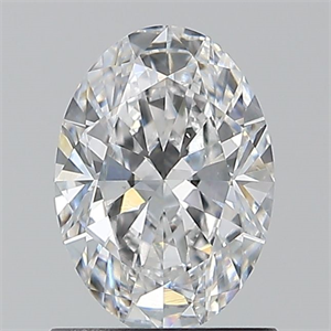 Picture of Natural Diamond 1.01 Carats, Oval with  Cut, D Color, SI1 Clarity and Certified by GIA