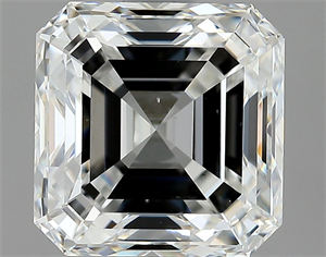 Picture of Natural Diamond 2.01 Carats, Asscher with  Cut, E Color, VS2 Clarity and Certified by GIA