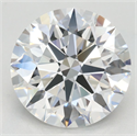 Lab Grown Diamond 3.72 Carats, Round with Excellent Cut, D Color, VVS1 Clarity and Certified by GIA