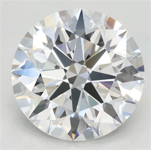 Picture of Lab Grown Diamond 3.72 Carats, Round with Excellent Cut, D Color, VVS1 Clarity and Certified by GIA