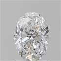 Natural Diamond 1.20 Carats, Oval with  Cut, D Color, SI2 Clarity and Certified by GIA