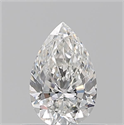 Natural Diamond 0.50 Carats, Pear with  Cut, G Color, VVS1 Clarity and Certified by GIA