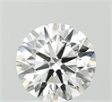 Lab Grown Diamond 1.00 Carats, Round with Ideal Cut, D Color, VVS2 Clarity and Certified by IGI