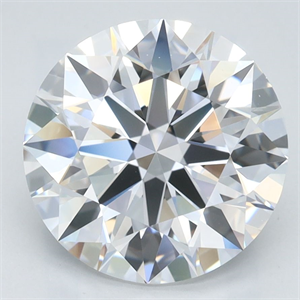 Picture of Lab Grown Diamond 3.05 Carats, Round with Ideal Cut, D Color, VVS1 Clarity and Certified by IGI
