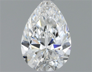 Picture of Natural Diamond 0.40 Carats, Pear with  Cut, E Color, VS1 Clarity and Certified by GIA