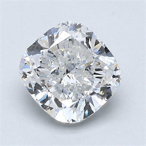 Foto Diamante Natural 1.70 quilates, Del cojín , Color E, claridad I1 y certificado GIA de