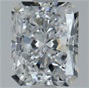 Natural Diamond 0.77 Carats, Radiant with  Cut, D Color, VVS1 Clarity and Certified by GIA