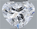 Natural Diamond 0.31 Carats, Heart with  Cut, D Color, VVS2 Clarity and Certified by GIA