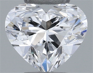 Picture of Natural Diamond 0.31 Carats, Heart with  Cut, D Color, VVS2 Clarity and Certified by GIA