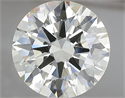 Natural Diamond 3.31 Carats, Round with Excellent Cut, K Color, VS1 Clarity and Certified by IGI