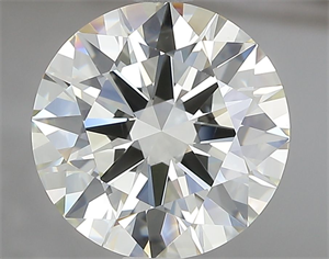 Picture of Natural Diamond 3.31 Carats, Round with Excellent Cut, K Color, VS1 Clarity and Certified by IGI