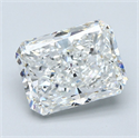 Diamante Natural 4.02 quilates, Radiante , Color F, claridad SI1 y certificado GIA