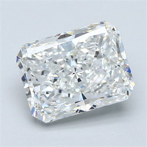 Foto Diamante Natural 4.02 quilates, Radiante , Color F, claridad SI1 y certificado GIA de