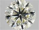 Natural Diamond 2.70 Carats, Round with Excellent Cut, K Color, VVS1 Clarity and Certified by HRD