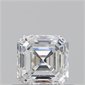Natural Diamond 0.52 Carats, Asscher with  Cut, E Color, VVS1 Clarity and Certified by GIA