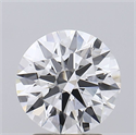 Lab Grown Diamond 2.53 Carats, Round with Ideal Cut, D Color, VVS2 Clarity and Certified by IGI