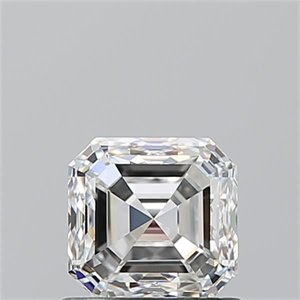 Picture of Natural Diamond 1.01 Carats, Asscher with  Cut, I Color, VVS1 Clarity and Certified by GIA