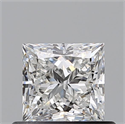 Natural Diamond 0.61 Carats, Princess with  Cut, F Color, VS2 Clarity and Certified by GIA