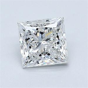 Foto Diamante Natural 1.20 quilates, Princesa , Color F, claridad VS2 y certificado GIA de