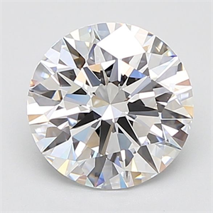 Picture of Lab Grown Diamond 3.57 Carats, Round with Ideal Cut, E Color, IF Clarity and Certified by IGI