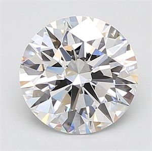 Picture of Lab Grown Diamond 3.57 Carats, Round with Ideal Cut, E Color, IF Clarity and Certified by IGI