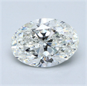 Diamante Natural 2.51 quilates, Ovalado , Color G, claridad VVS2 y certificado GIA