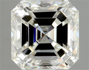 Picture of Natural Diamond 0.90 Carats, Asscher with  Cut, I Color, VVS2 Clarity and Certified by GIA