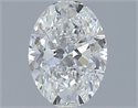 Natural Diamond 0.60 Carats, Oval with  Cut, G Color, VVS2 Clarity and Certified by GIA