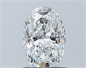 Natural Diamond 0.90 Carats, Oval with  Cut, F Color, VS2 Clarity and Certified by GIA