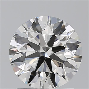 Picture of Natural Diamond 1.52 Carats, Round with Excellent Cut, I Color, VS2 Clarity and Certified by GIA