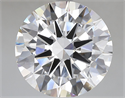 Lab Grown Diamond 7.02 Carats, Round with Excellent Cut, E Color, VVS2 Clarity and Certified by IGI