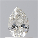 Diamante Natural 0.40 quilates, De pera , Color H, claridad SI1 y certificado GIA