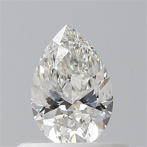 Foto Diamante Natural 0.40 quilates, De pera , Color H, claridad SI1 y certificado GIA de
