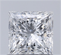Natural Diamond 0.91 Carats, Princess with  Cut, D Color, I1 Clarity and Certified by GIA