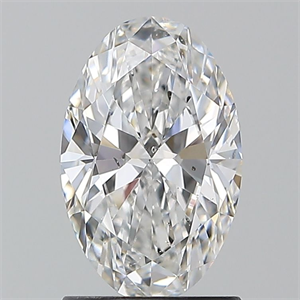 Picture of Natural Diamond 1.31 Carats, Oval with  Cut, E Color, SI1 Clarity and Certified by GIA
