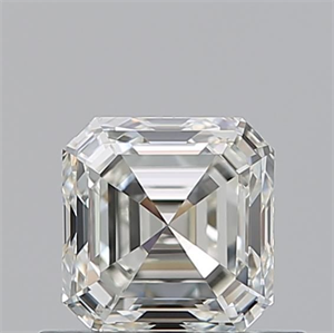 Picture of Natural Diamond 0.71 Carats, Asscher with  Cut, J Color, VVS2 Clarity and Certified by GIA