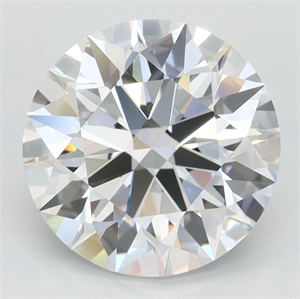 Picture of Lab Grown Diamond 3.28 Carats, Round with Ideal Cut, D Color, IF Clarity and Certified by IGI