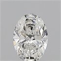 Natural Diamond 0.50 Carats, Oval with  Cut, F Color, VVS2 Clarity and Certified by GIA