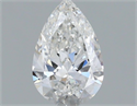Diamante Natural 0.50 quilates, De pera , Color F, claridad SI1 y certificado GIA