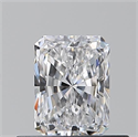 Natural Diamond 0.50 Carats, Radiant with  Cut, D Color, VVS1 Clarity and Certified by GIA